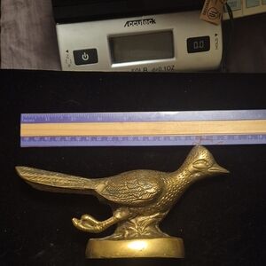 Vintage Brass Roadrunner figurine -Approx. 8"- Home Decor